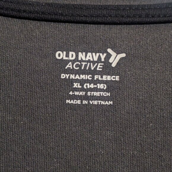 Old Navy Gray Hooded Active Fleece Jacket - Picture 4 of 5